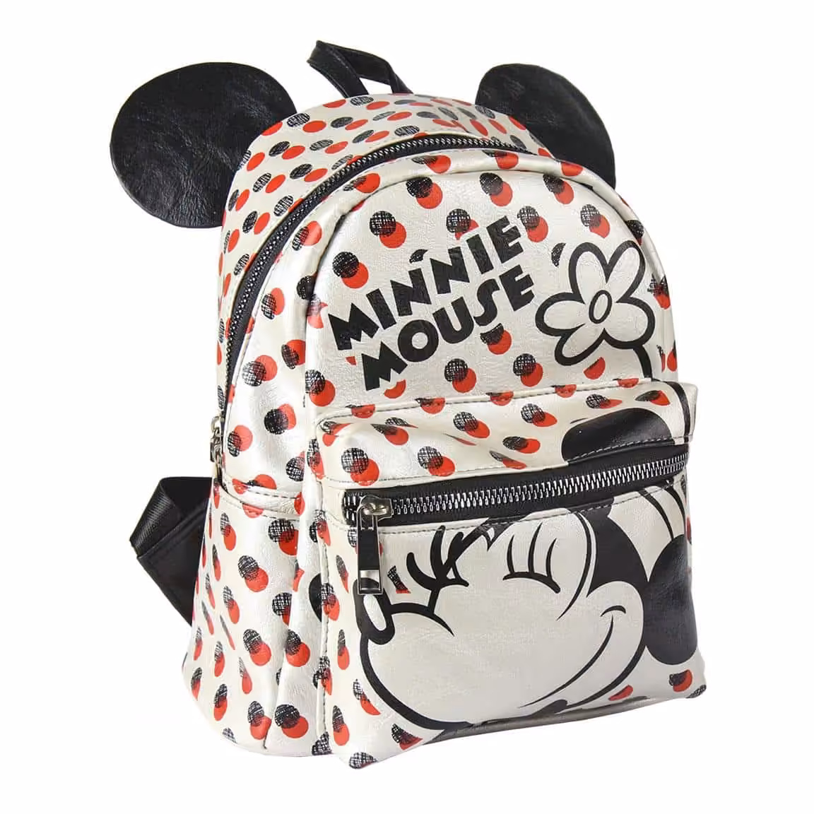 Zainetto Silver/Red Pois Minnie