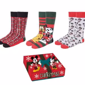 Set Calzini Christmas Mickey & Minnie 3 Paia