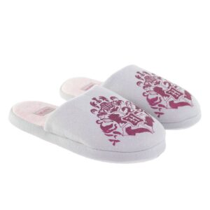 Pantofole donna Hogwarts rosa/grigio