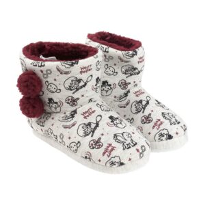 Pantofole stivaletto bianco/rosso Harry Potter