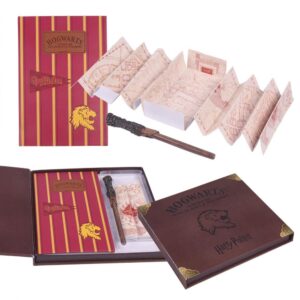 Set Cartoleria Harry - Taccuino, penna, bacchetta mappa del malandrino pocket