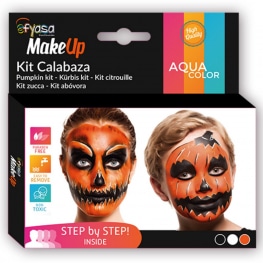 Kit Make Up Zucca Halloween Step by Step