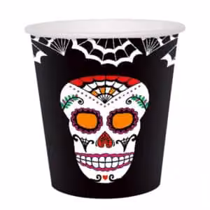 Bicchieri in carta Halloween Dios de la Muerte 6pz