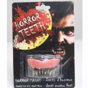 Dentiera in gomma Lupo Mannaro