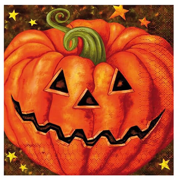 Tovaglioli 33x33cm Halloween Zucca 20pz