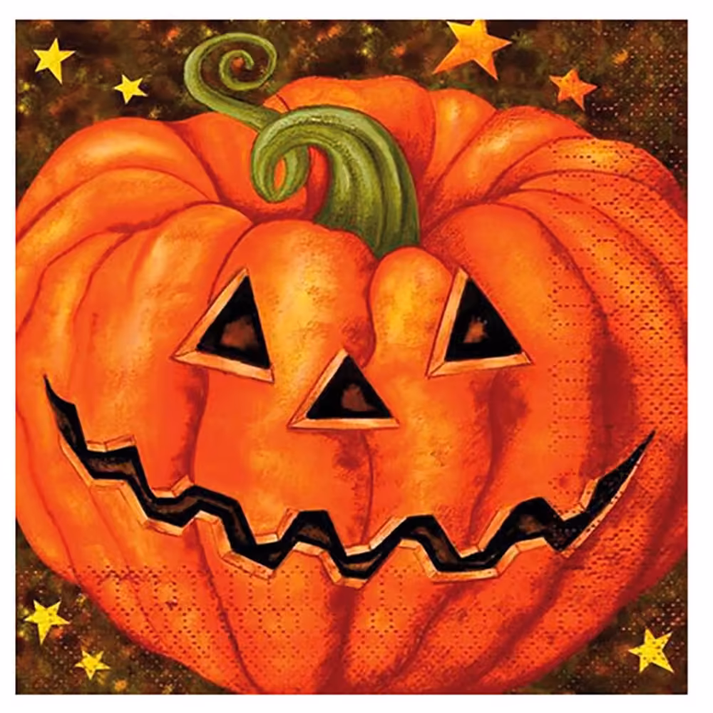 Tovaglioli 33x33cm Halloween Zucca 20pz