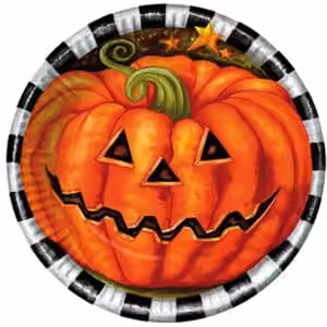 Piatti 23cm Halloween Zucca 10pz