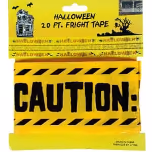 Nastro Horror Zone Caution giallo & nero 6mt