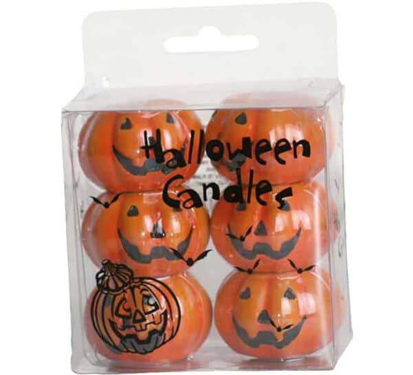 Candele in ceramica zucca halloween x6