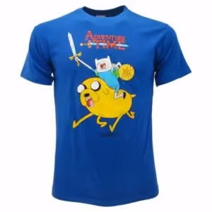 T-shirt Blu Adventure Time