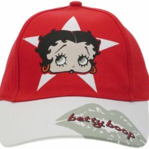 Cappello Rosso con visiera bianca Betty Boop