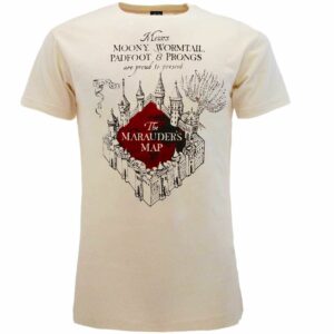 T-Shirt Avana Unisex mappa del malandrino Harry Potter