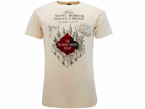 T-Shirt Avana Unisex mappa del malandrino Harry Potter