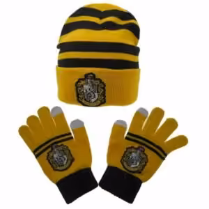 Set Berretto e guanti Tassorosso per bambino Harry Potter