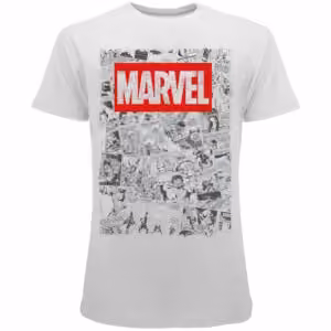 T-Shirt Bianca Marvel Fumetto