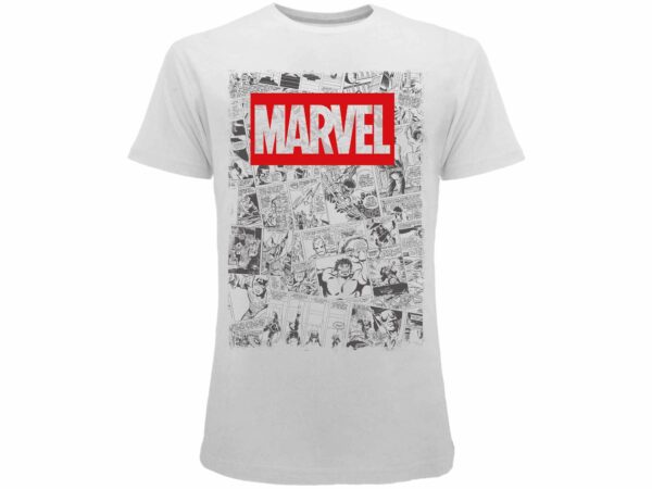 T-Shirt Bianca Marvel Fumetto