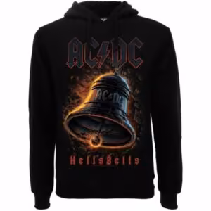 Felpa nera con cappuccio AC/DC Hells Bells