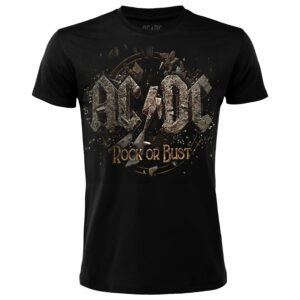 T-shirt Nera AC/DC Rock or Bust