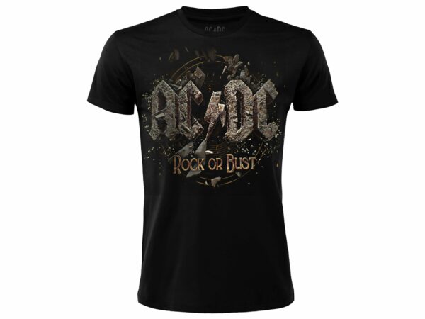 T-shirt Nera AC/DC Rock or Bust