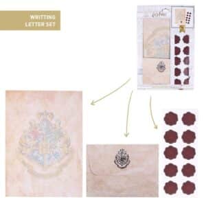 Set Lettera Hogwarts 10 A4, 10 Adesivi timbro, 10 Buste