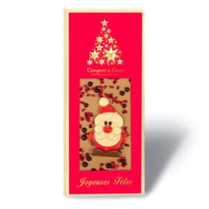 Tavoletta Santa Claus con Cioccolato Bianco e caramello