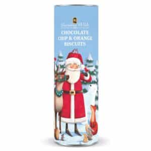 Tubo Babbo Natale Chips di cioccolato e arancio