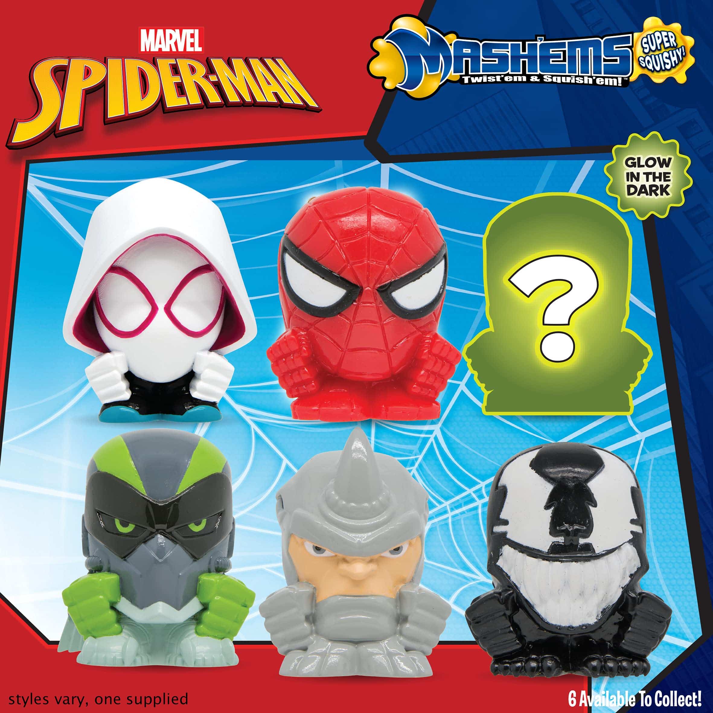 Spiderman Personaggi Squishy Mash'ems