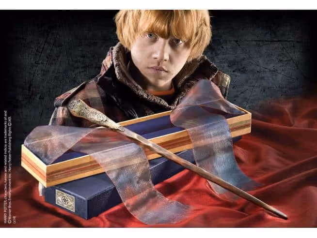 Bacchetta Magica Ron Weasley Olivander Noble collection