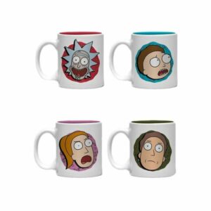 Espresso Set 4 mini Tazze Rick & Morty