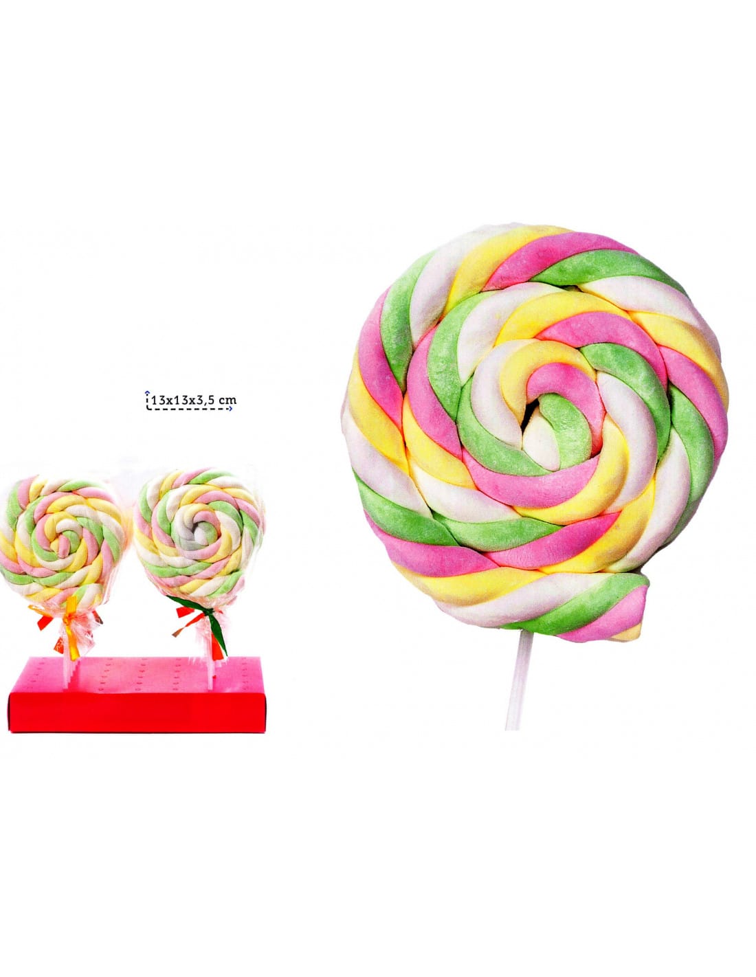 Lecca Lecca marshmallow Roller Twist multicolor - Dorothy