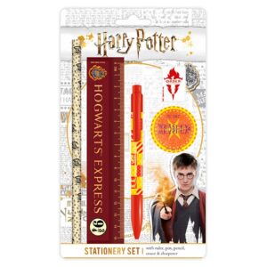 Set Cancelleria Hogwarts – Penna, Righello, Gomma, Matita, Temperino