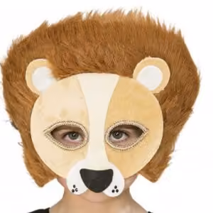 Maschera Kids Leone in plastica