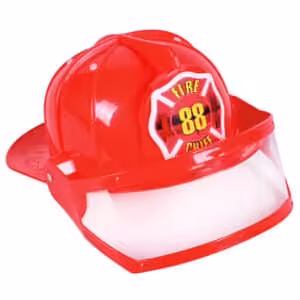 Casco da bambino pompiere con visiera