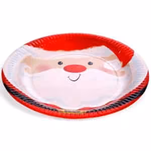 Piatto Santa Claus 25,5cm 6pz