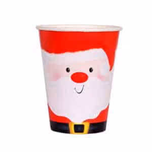 Bicchieri Santa Claus 9,5cm 6pz