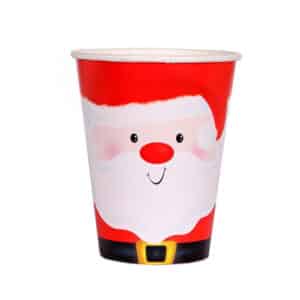 Bicchieri Santa Claus 9,5cm 6pz