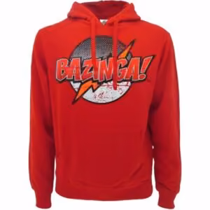 Felpa Rossa Bazinga The Big Bang Theory