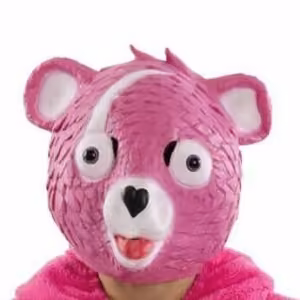 Maschera Orso Rosa Fortnite in lattice