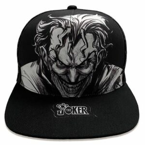 Cappello con visiera Joker B/N