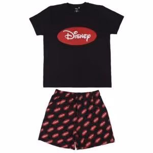 Pigiama UNISEX nero/rosso logo Disney