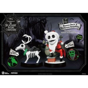 Nightmare before Chistmas Special edition Santa Jack & Skeleton Reindeer