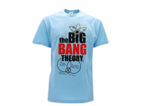 T-Shirt Azzurra Big Bang Theory Logo