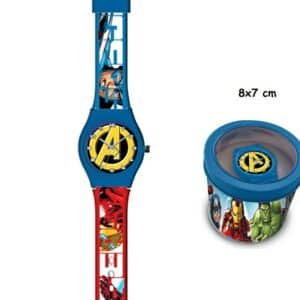 Orologio Avengers confezione cilindro in metallo