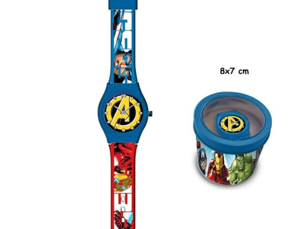 Orologio Avengers confezione cilindro in metallo