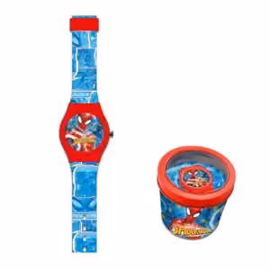 Orologio Spiderman confezione cilindro in metallo