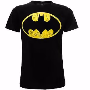 T-Shirt Nera Batman Logo Original