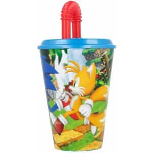 Borraccia in plastica con cannuccia Sonic