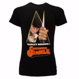 T-shirt nera Arancia Meccanica Locandina