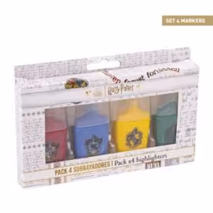 Set 4 Evidenziatori Casate Hogwarts