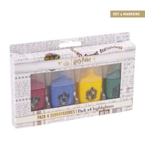 Set 4 Evidenziatori Casate Hogwarts